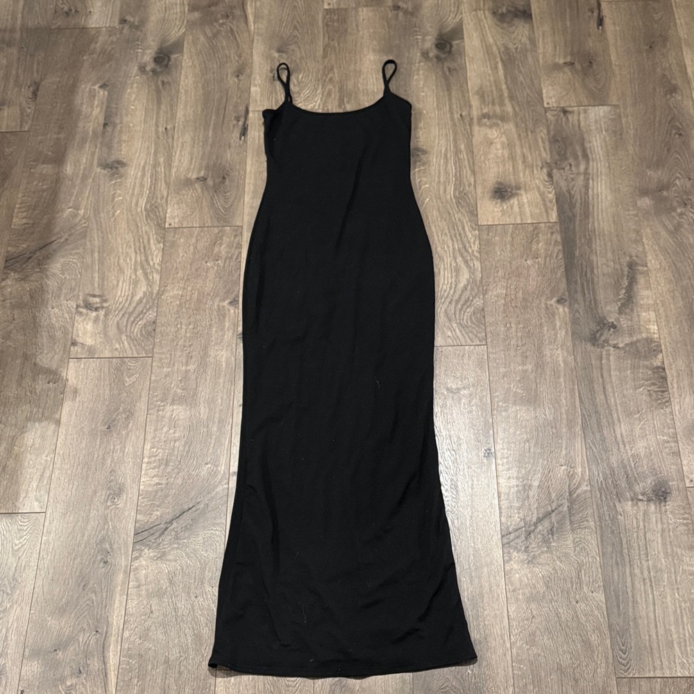 SHEIN Classic Black Maxi Dress